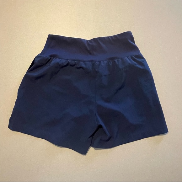Navy Blue Running Workout Gym Yoga Shorts With Liner, Size Small NWOT - Picture 2 of 7